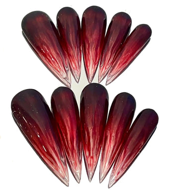 Bloody Dark Red Halloween Press on Nails - Custom Fingernails