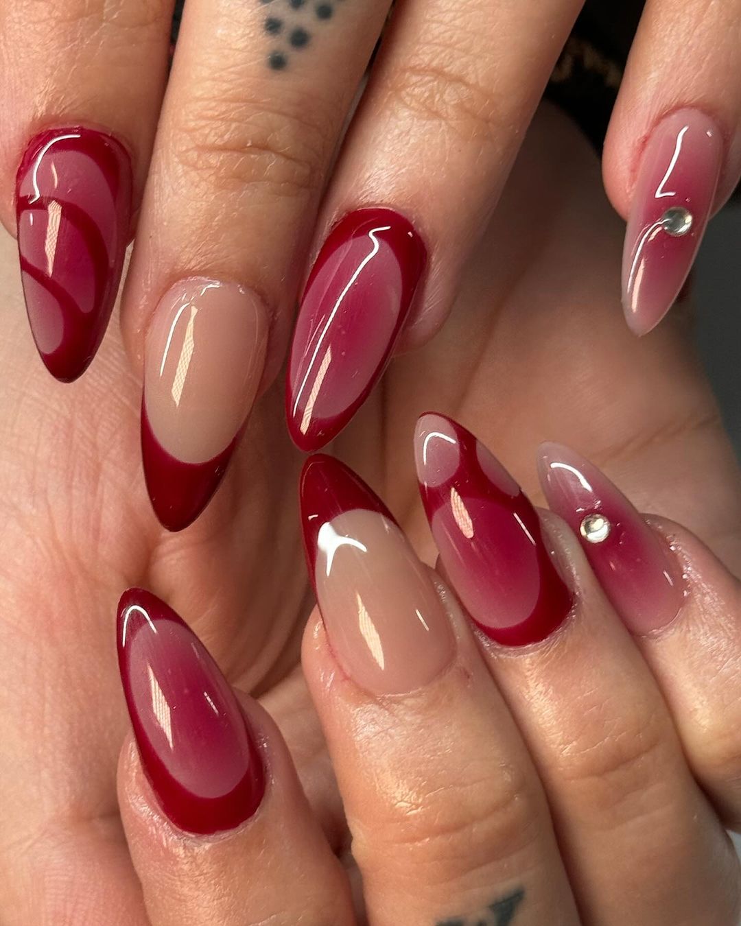 Bold Oversized Double‑Tip Nails