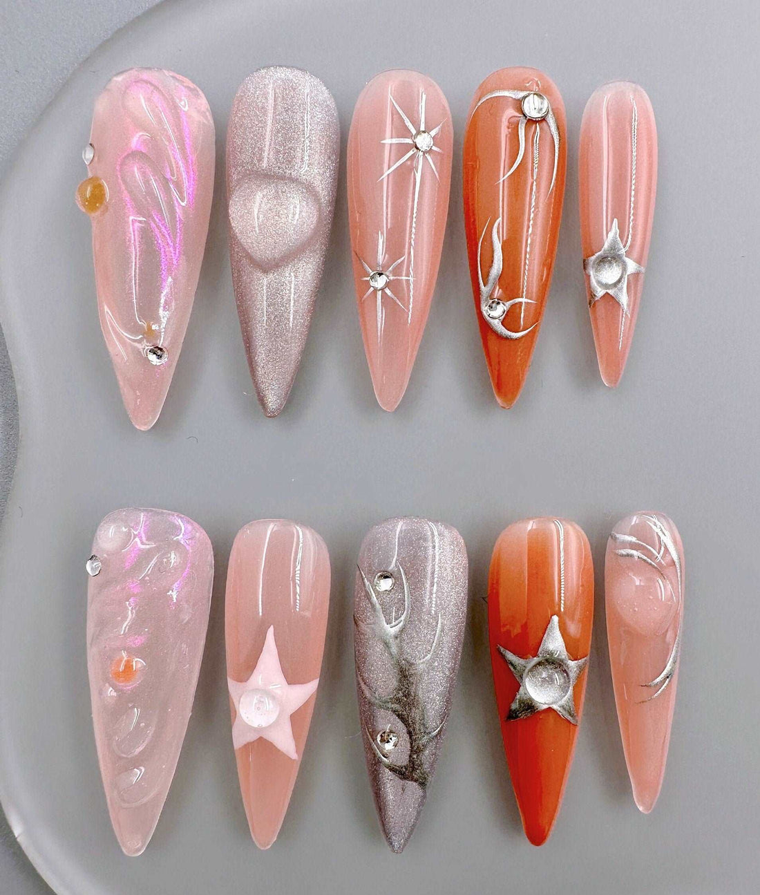 Cute Y2K Style Custom Handmade Press on Nails
