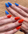 Fire and Ice Summer Handmade Press on Nails