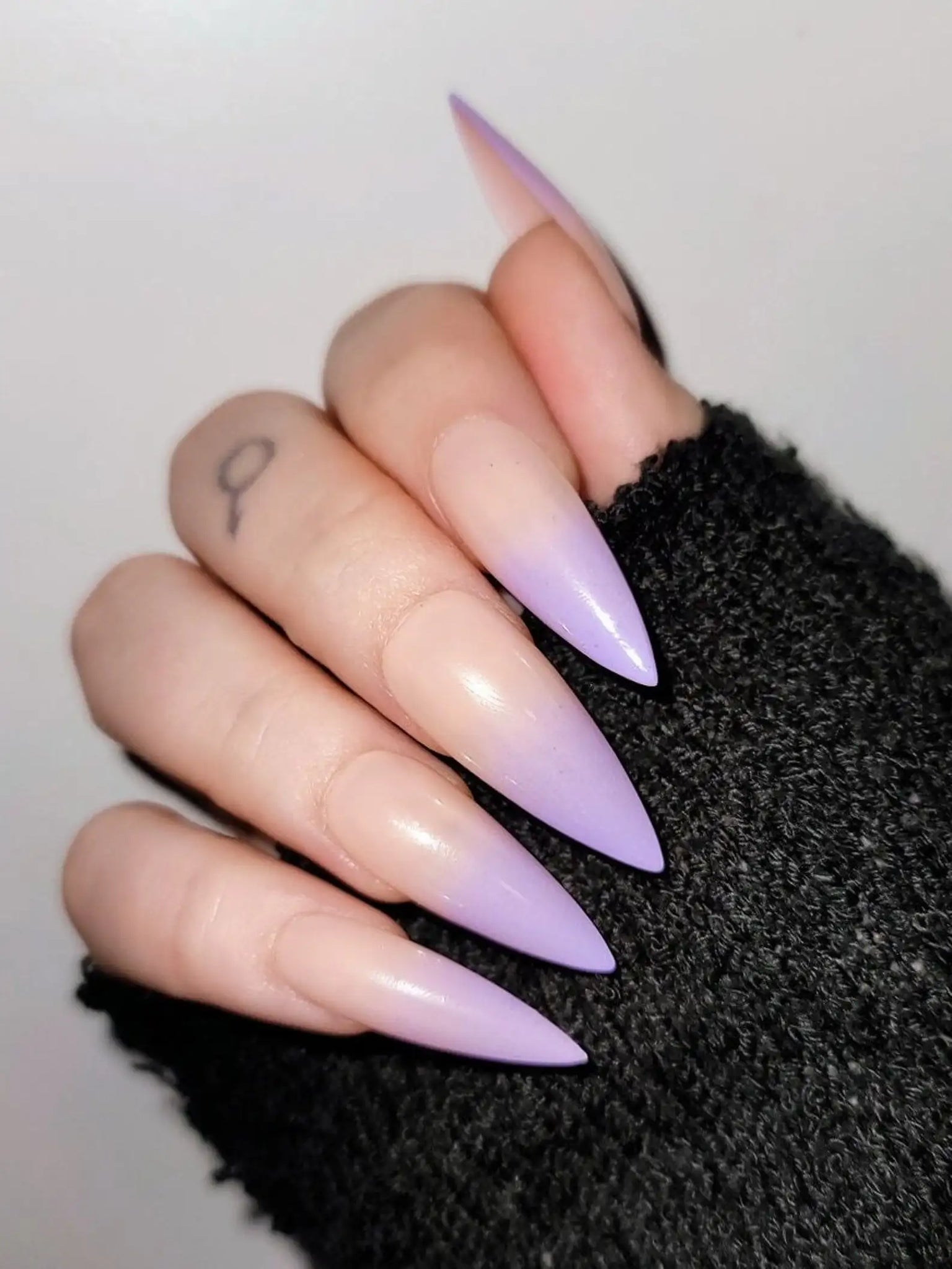 Purple Ombre Handmade Press on Nails - Simple Reusable Fingernails