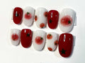 Food Lover Tomato Style Press On Nails - Red and White Design