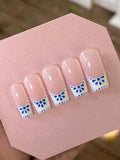 Clase Azul Mexico French Tips Handmade Press on Nails