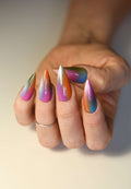 Colorful Ombre Custom Handmade Summer Press on Nails